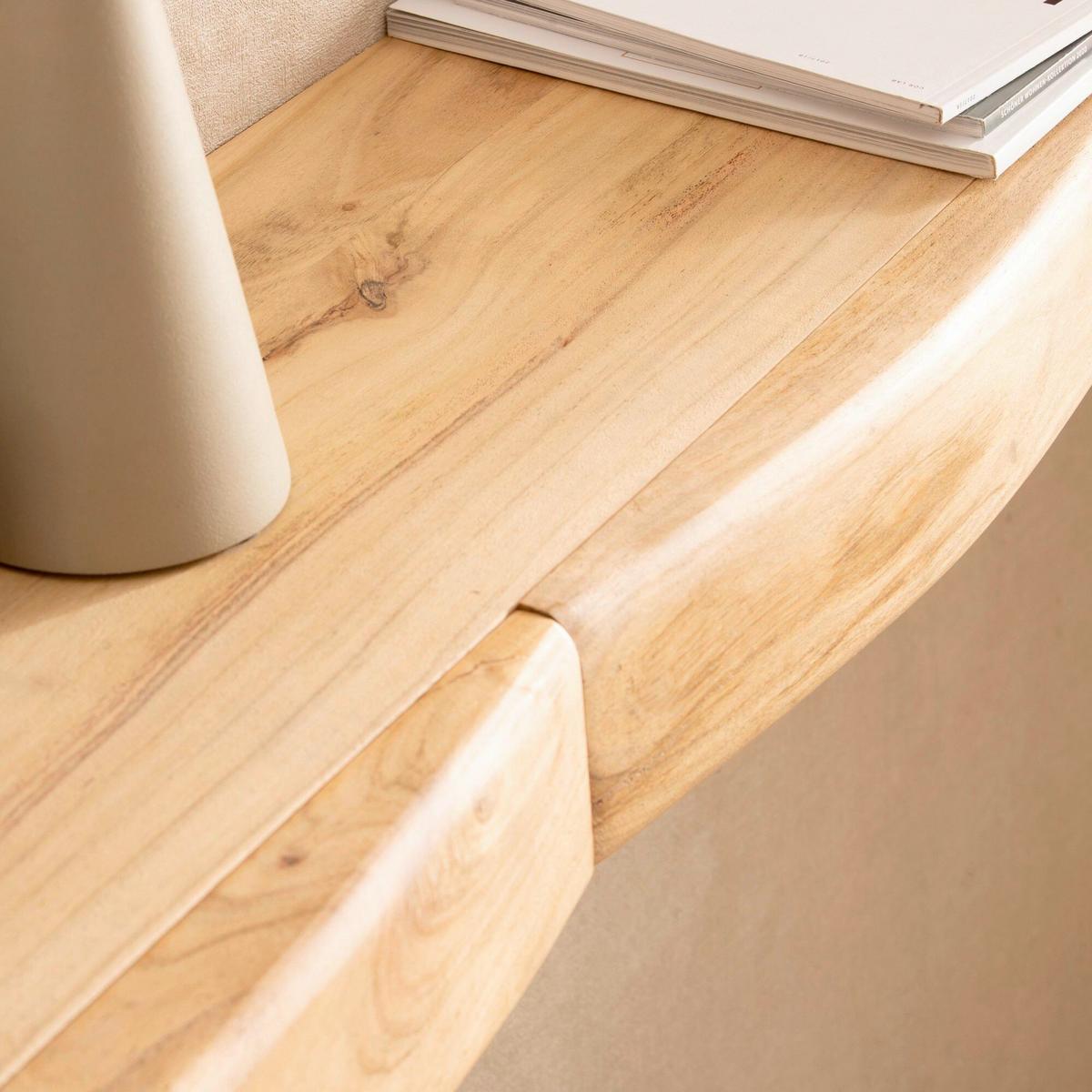 Wandboard Wl7.387 - Akaziefarben, Design, Holz (80/8/20cm) - Livetastic