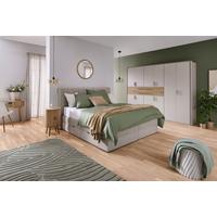 Boxspringbett Belano Creme Ca. 180x200cm - Creme, Konventionell, Holz/Holzwerkstoff (180/200cm) - Premium Living