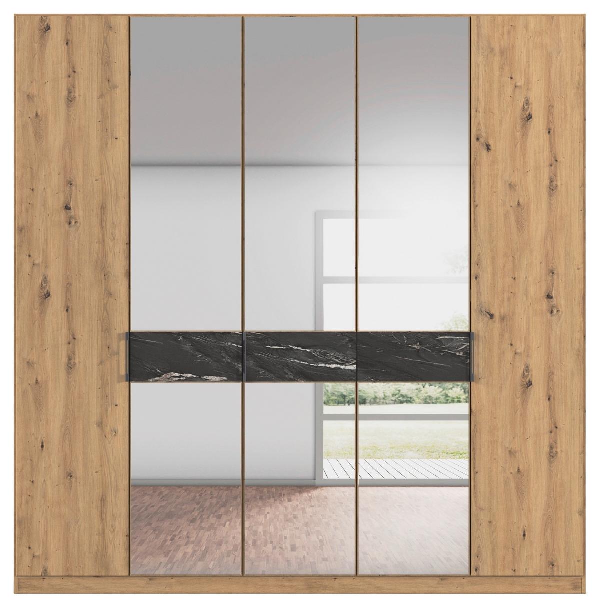 DULAP USI ROTATIVE VERSITY-D - argintiu/stejar Artisan, Trend, material pe bază de lemn (226/229/54cm) - James Wood