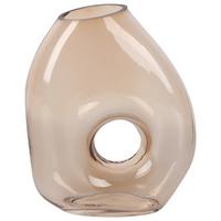 Vaza 18x22x7cm Lina - svetlobraon, staklo (18/22/7cm) - Mömax