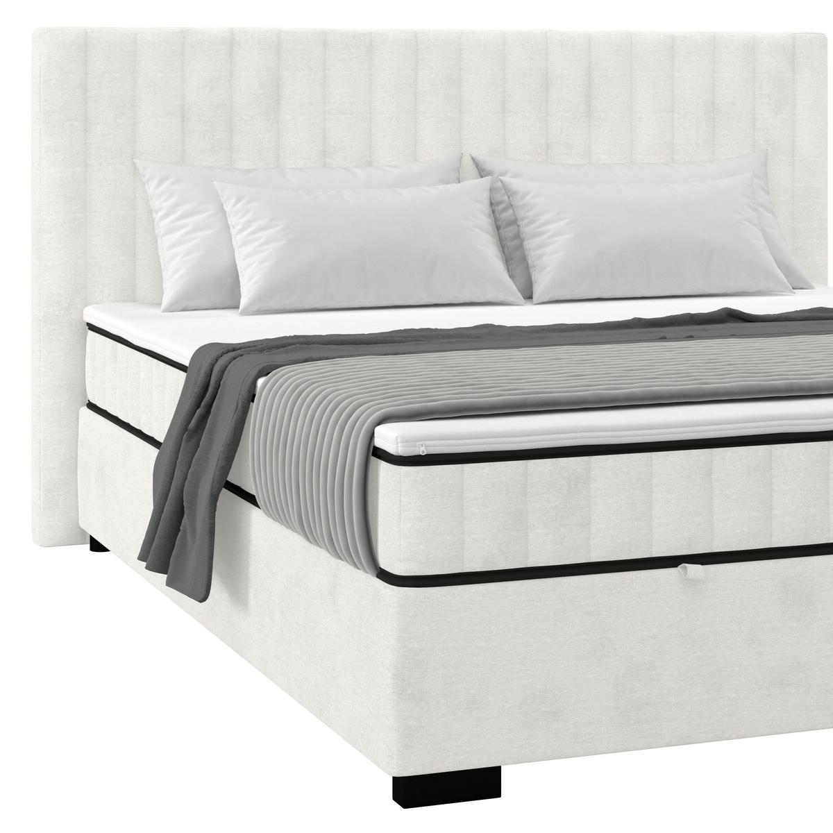 Box Krevet Maya C - crna/krem, Moderno, drvni materijal/drvo (200/220cm) - Based