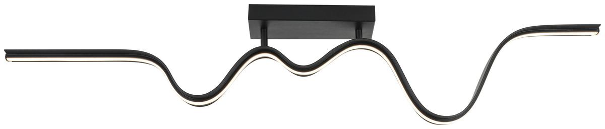 LAMPA SUFITOWA BEATRIX - czarny, Trend, tworzywo sztuczne/metal (100/8/20,5cm) - Collett's Monde