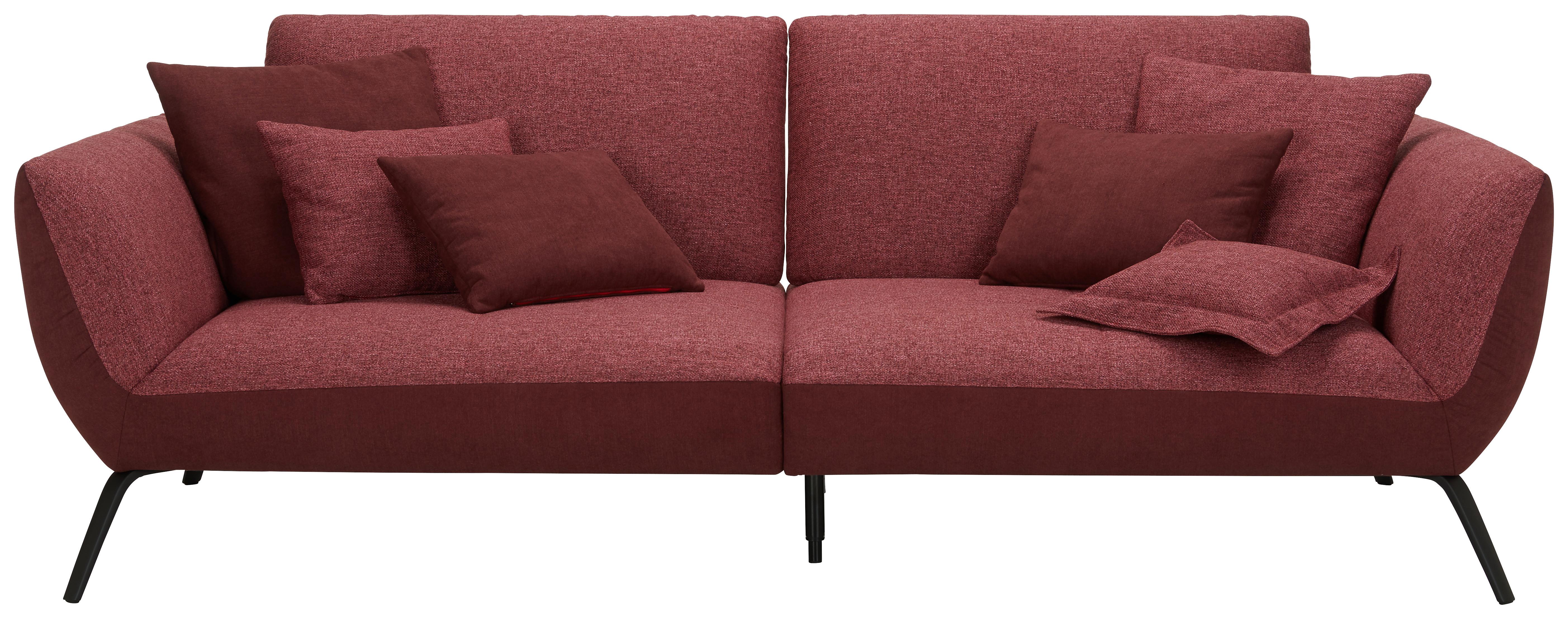 Bigsofa Trendy Bordeaux - Bordeaux/Rot, MODERN, Holzwerkstoff (260/93/124cm) - Premium Living