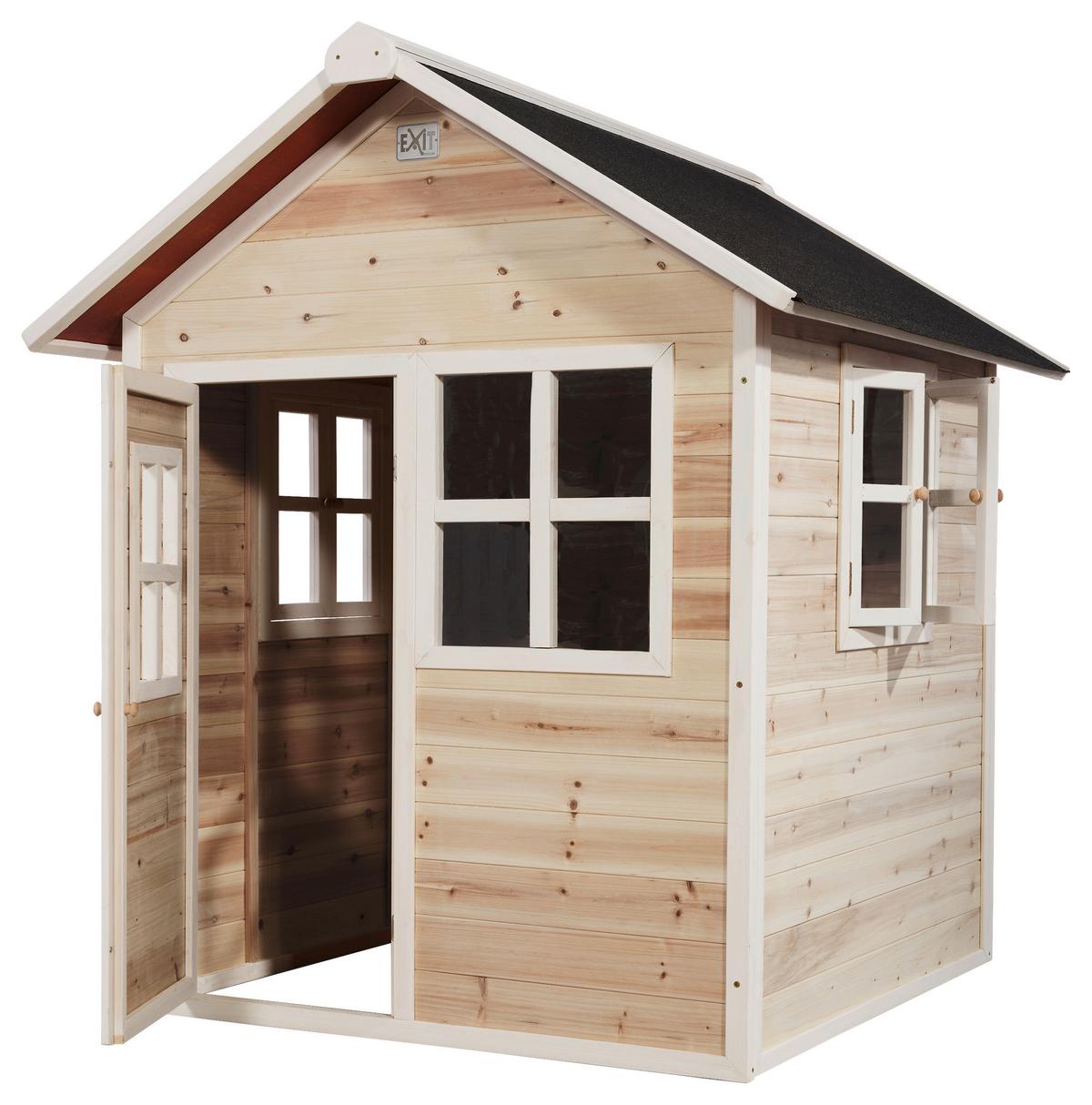Spielhaus Exit Loft Naturfarben/Kernbuche - Naturfarben/Kernbuche, KONVENTIONELL, Holz (149/135/159cm) - EXIT Toys