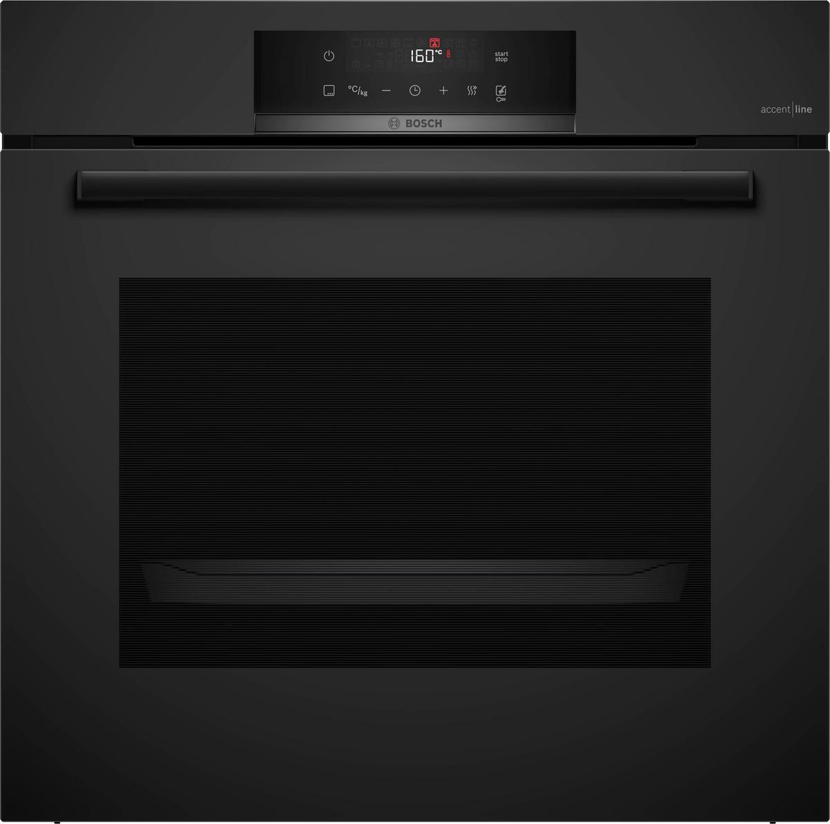 Backofenset HBDMATTBK8 Schwarz - Schwarz, Glas/Metall (60/80cm) - Bosch