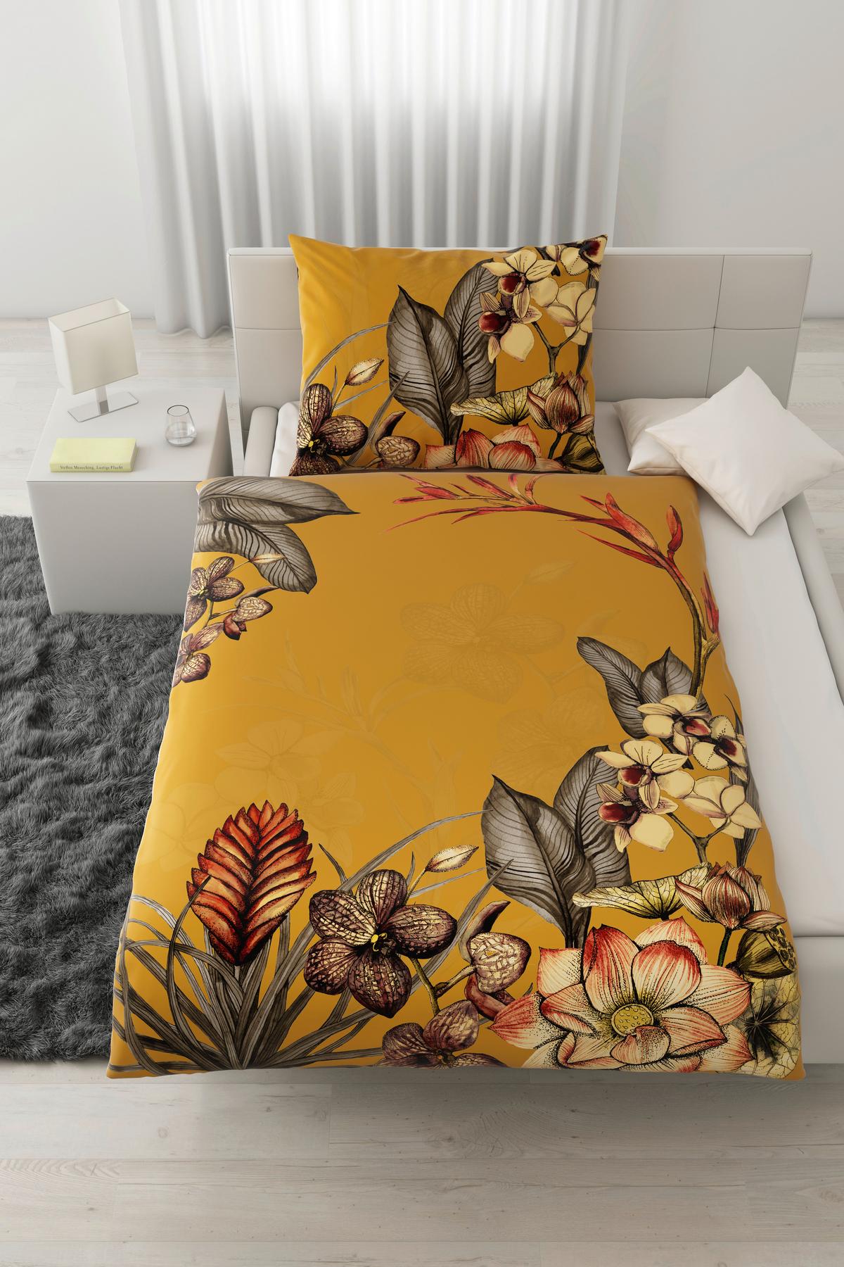 Ágyneműhuzat-garnitúra Cartaxo - sárga, Lifestyle, textil (140/200cm) - Modern Living