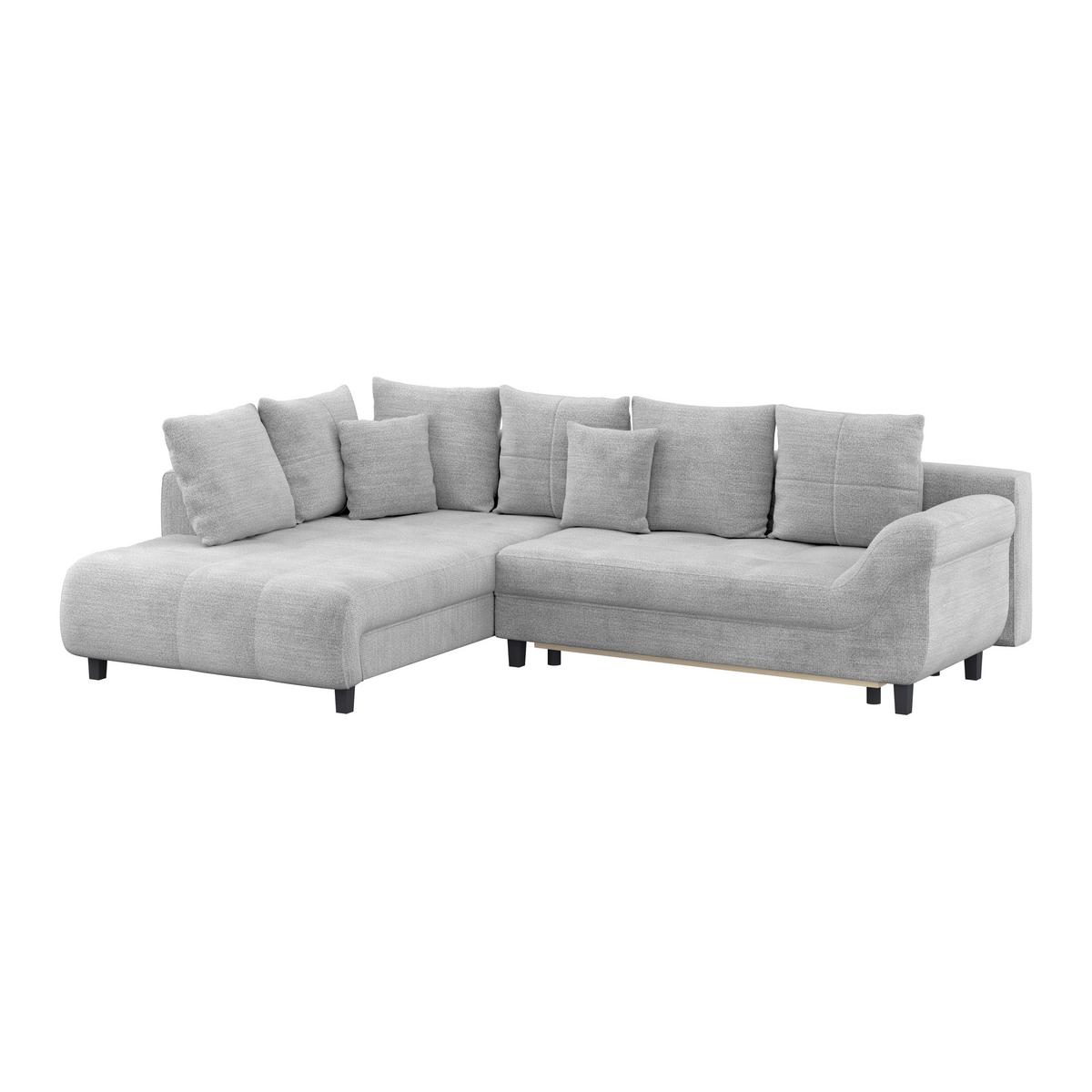 Kutna Garnitura Mendoza - crna/sivo-bež, Konvencionalno, tekstil (197/309cm) - Modern Living