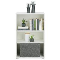 Polica Tempra 2 - bijela/boje aluminija, Konvencionalno, drvni materijal (54/86/35cm) - Based