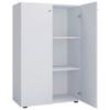 Schuhschrank LONA Weiß ca. 70x110x39cm - Silberfarben/Schwarz, Design, Holzwerkstoff/Kunststoff (70/110/39cm) - MID.YOU
