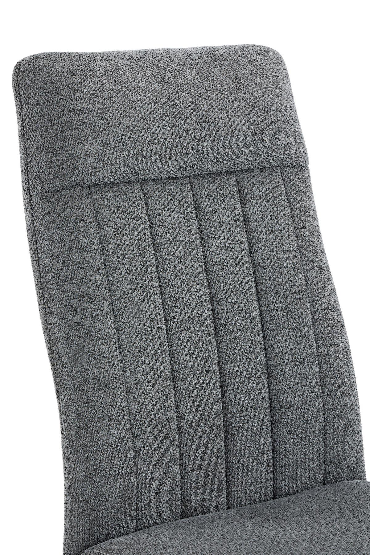 STUHL-SET CATANIA I S 4ER-SET - Anthrazit/Schwarz, MODERN, Textil/Metall (44/95/63,5cm) - MID.YOU