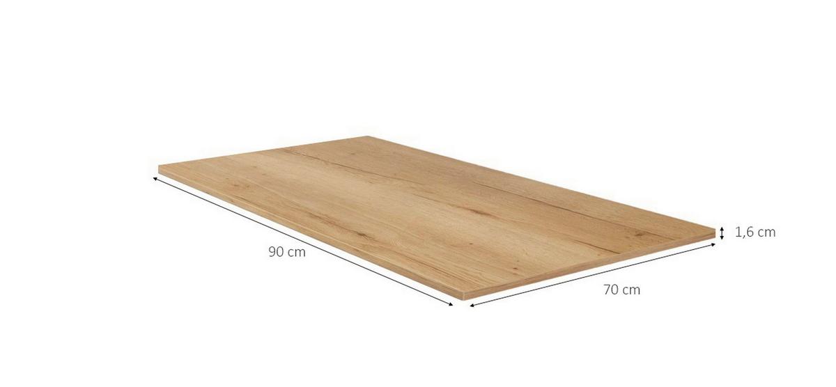 Küchenrückwand NV70 Eichfarben - Eichefarben, MODERN, Holzwerkstoff (90/70/1,6cm) - Nobilia