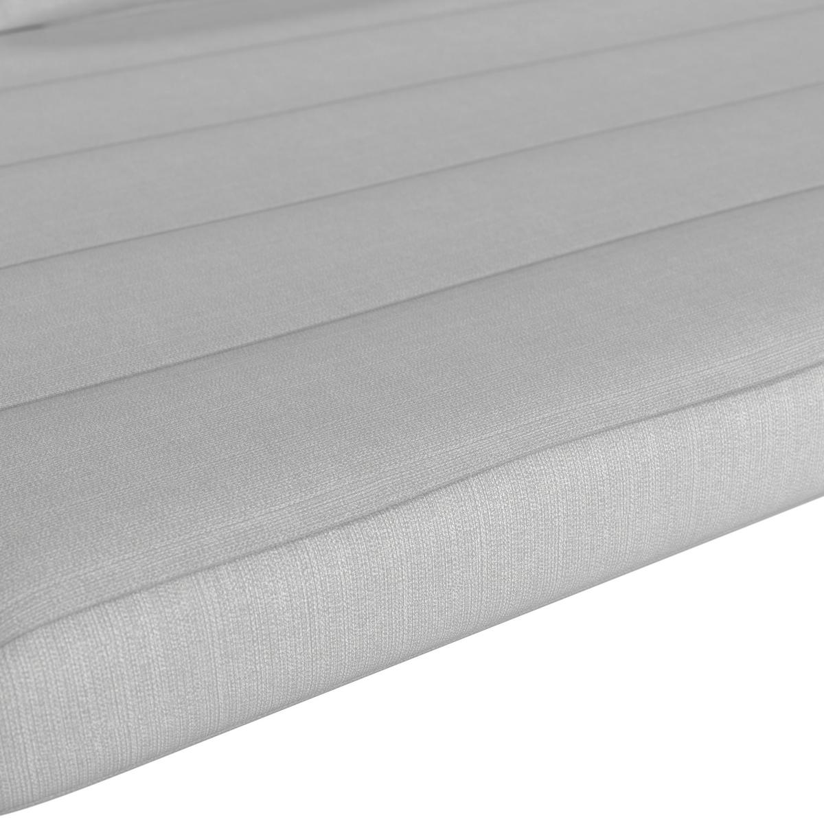 Vrtni Ležalnik Nouri, Svetlo Siva - svetlo siva, Moderno, kovina/tekstil (203/38/143cm) - Bessagi Garden