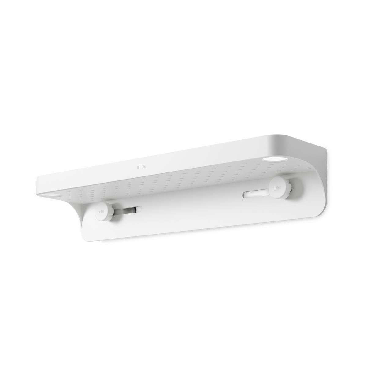 Zuhanypolc Easy - fehér, Modern, műanyag (41,3/11,6/8,3cm) - Premium Living