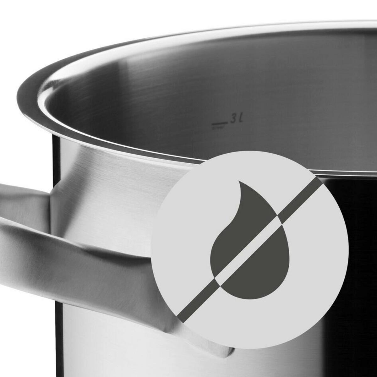 ZESTAW GARNKÓW GOURMET PLUS WMF - kolor stalowy, Basics, metal (50,6/29,4/23,7cm) - WMF