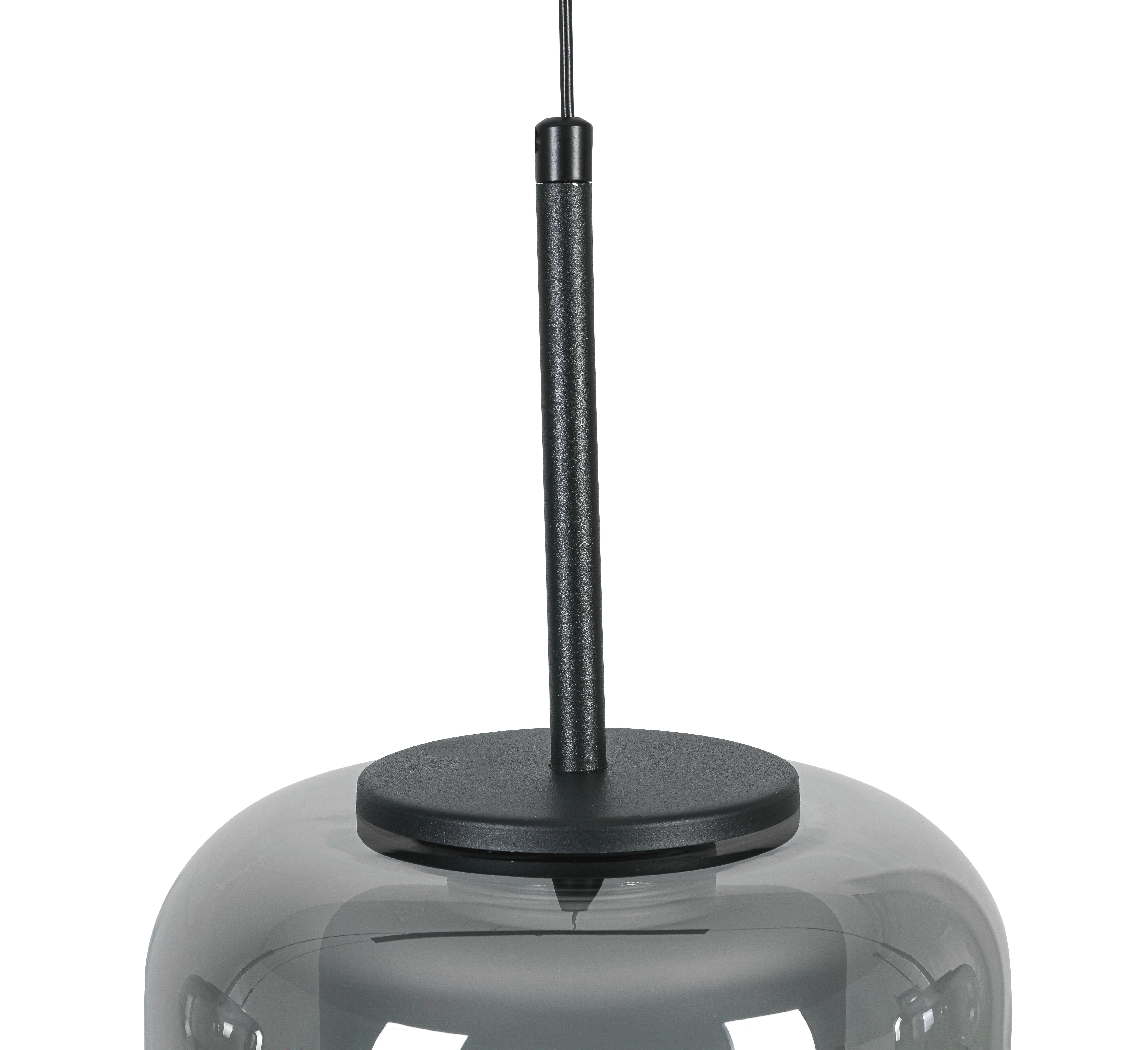 LED-HÄNGLAMPA KALTI - vit/svart, Modern, metall/glas (110/18/120cm) - Mömax