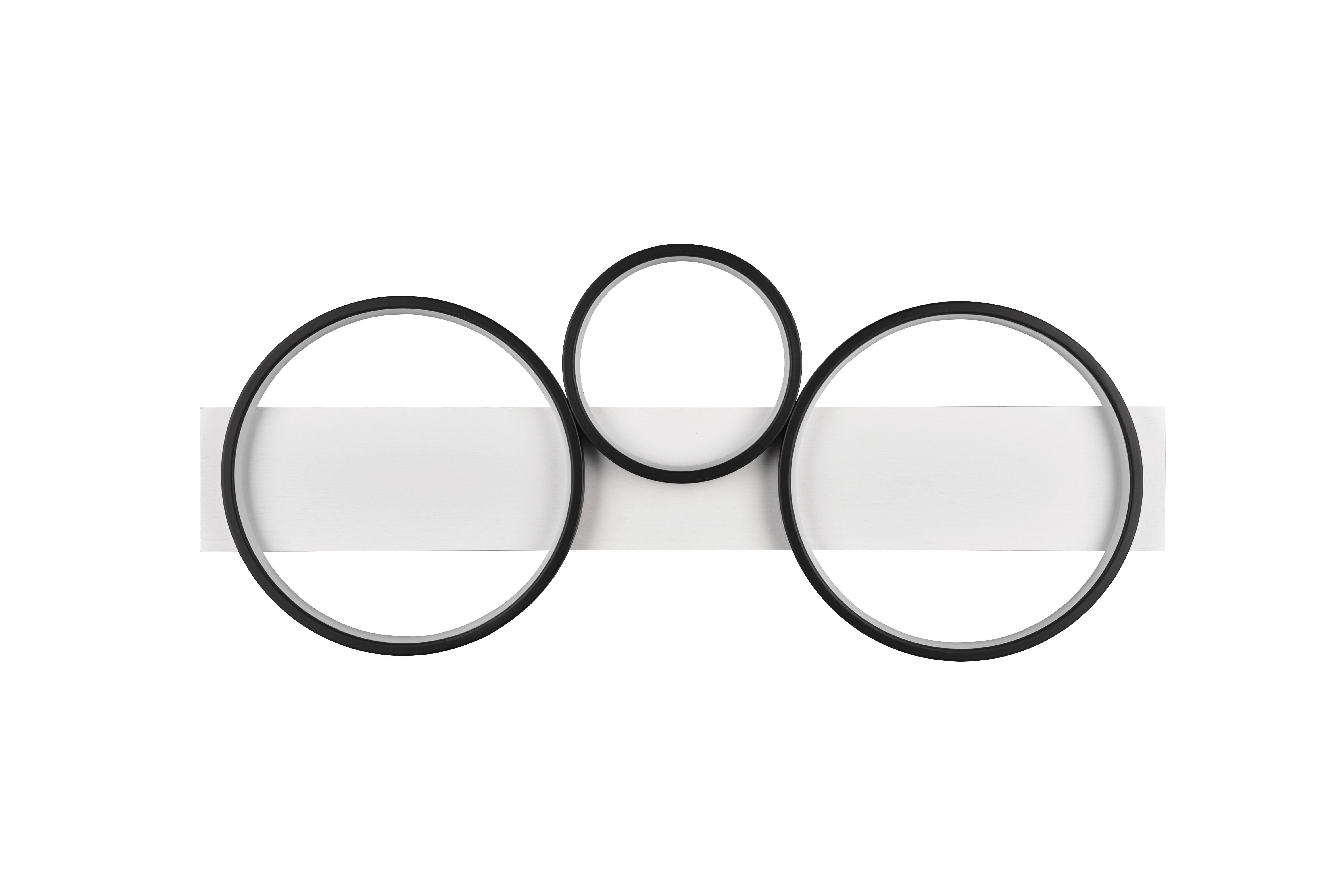 LAMPA SUFITOWA LED 643810332 MEDERA - czarny/biały, Design, metal/drewno (80/8/34,5cm) - Trio Leuchten