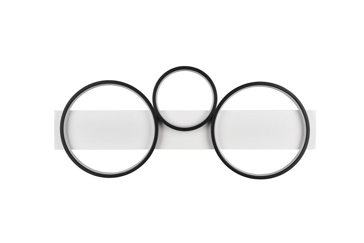 LAMPA SUFITOWA LED 643810332 MEDERA - czarny/biały, Design, metal/drewno (80/8/34,5cm) - Trio Leuchten