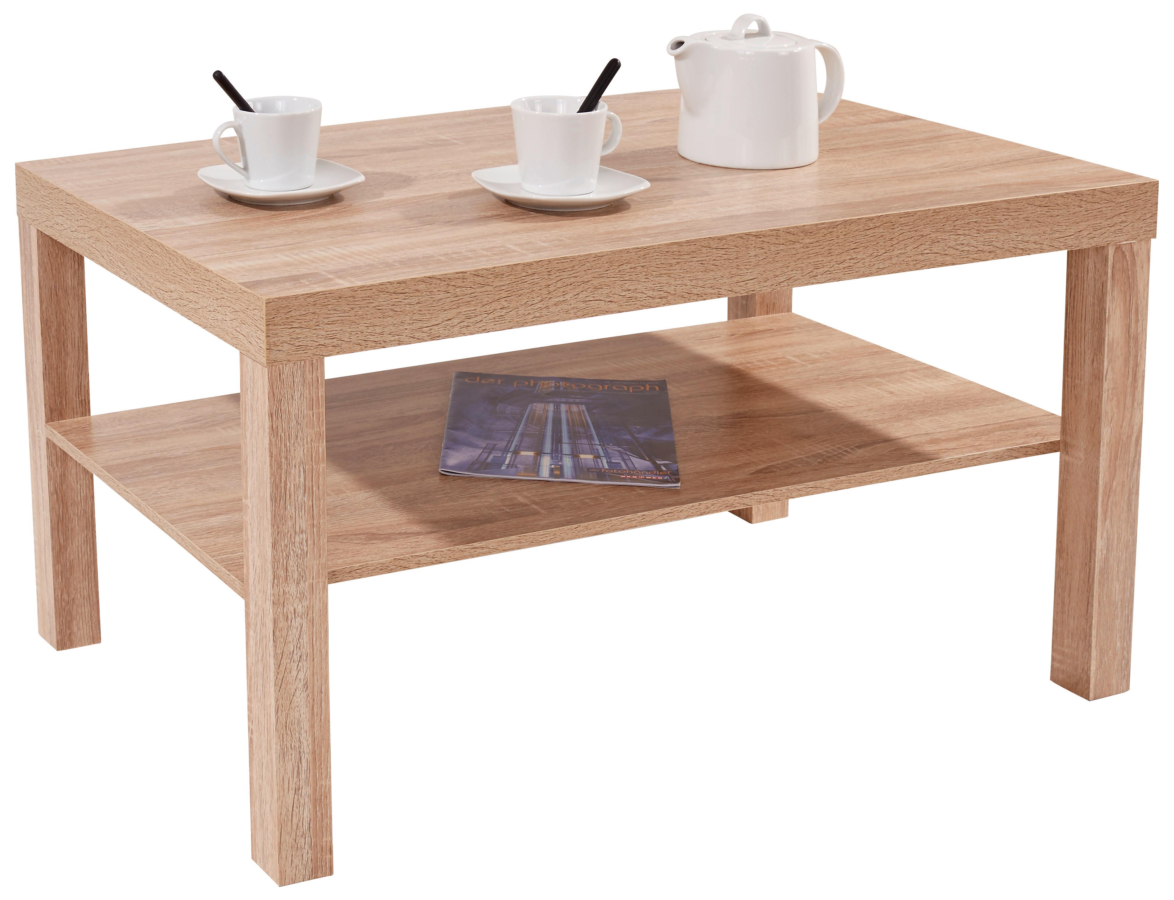 Klubska Mizica Light, Barva Hrasta - hrast sonoma, Moderno, leseni material (90/45/55cm) - Mömax