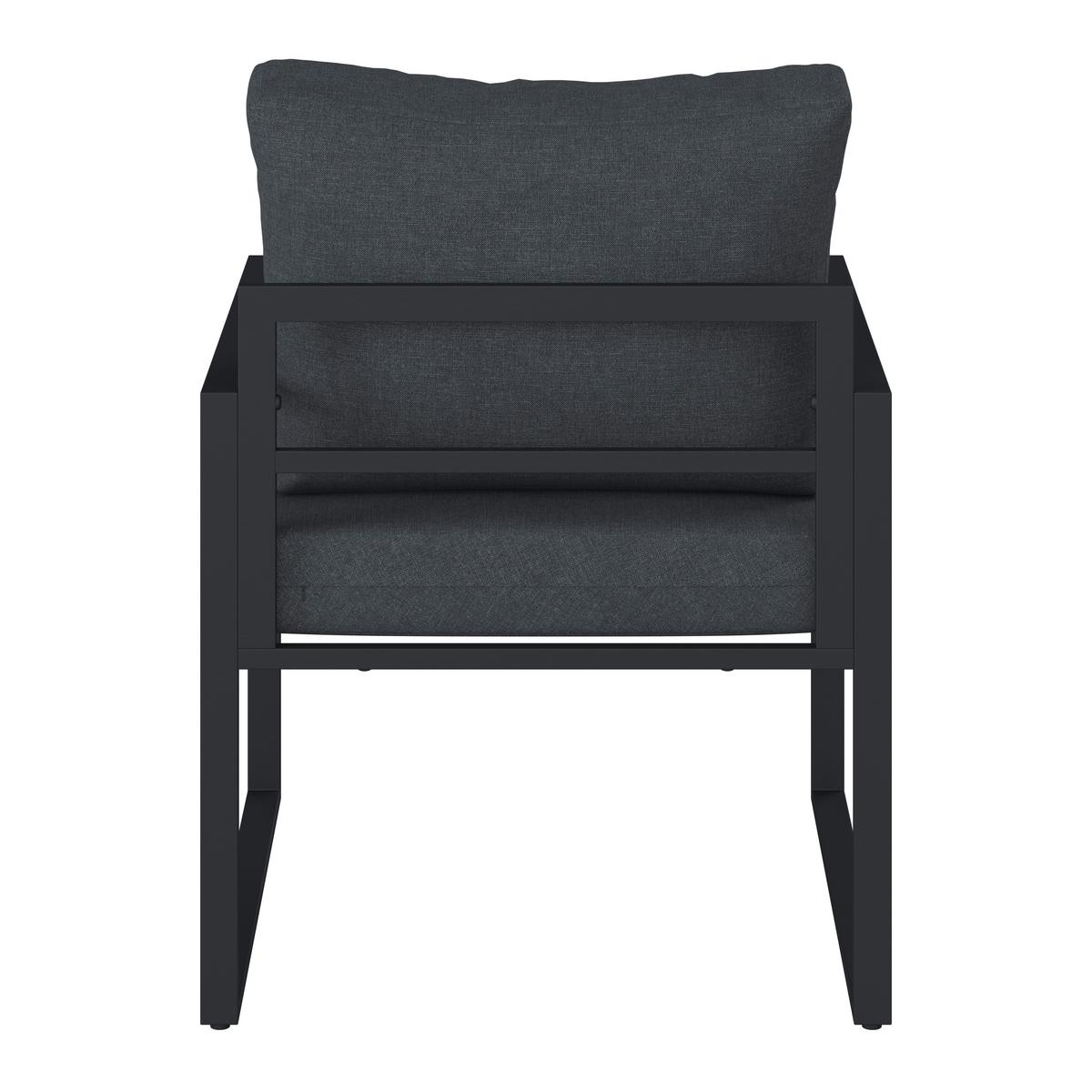 Lounge Garnitura Bologna, Antracit, 5-Delno - siva/antracit, Moderno, kovina/steklo - Beldano