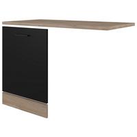 Fronta Pomivalnega Stroja Capri, Črna, Hrast - črna/barve hrasta, Konvencionalno, leseni material (110/85/60cm) - FlexWell