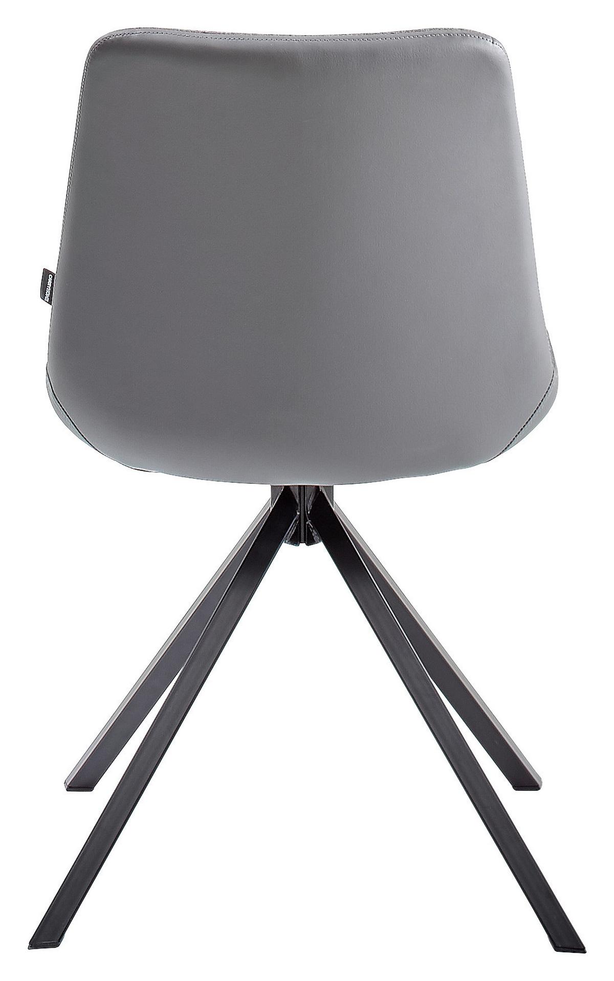 KRZESŁO LAURA - czarny/szary, Design, metal/tkanina (48/87/58cm) - Livetastic