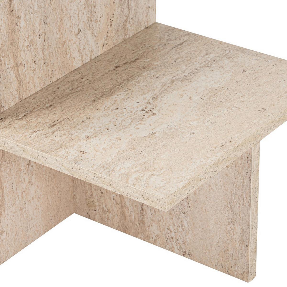 STOLIK KAWOWY HARMONY - kremowy, Design, materiał drewnopochodny (80/40/40-23cm) - MID.YOU