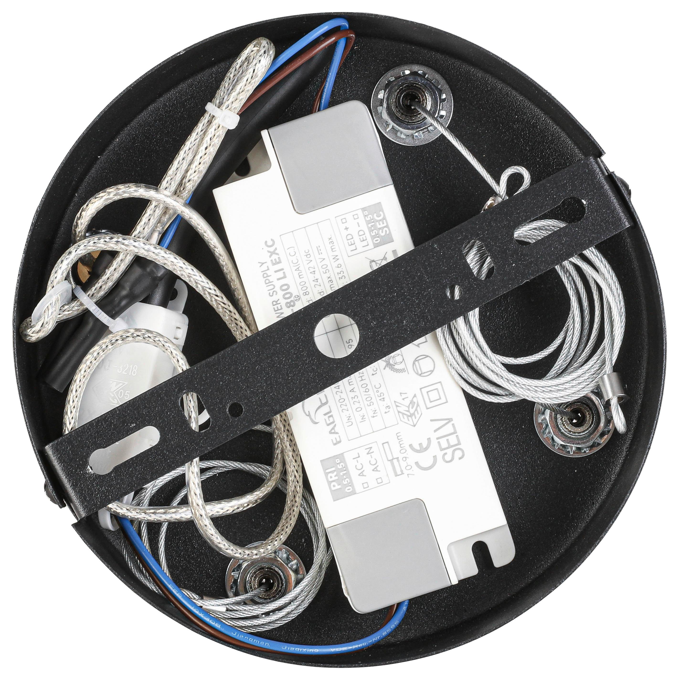 LED-HÄNGLAMPA HIT - svart, Modern, metall/plast (74/22/120cm) - Mömax