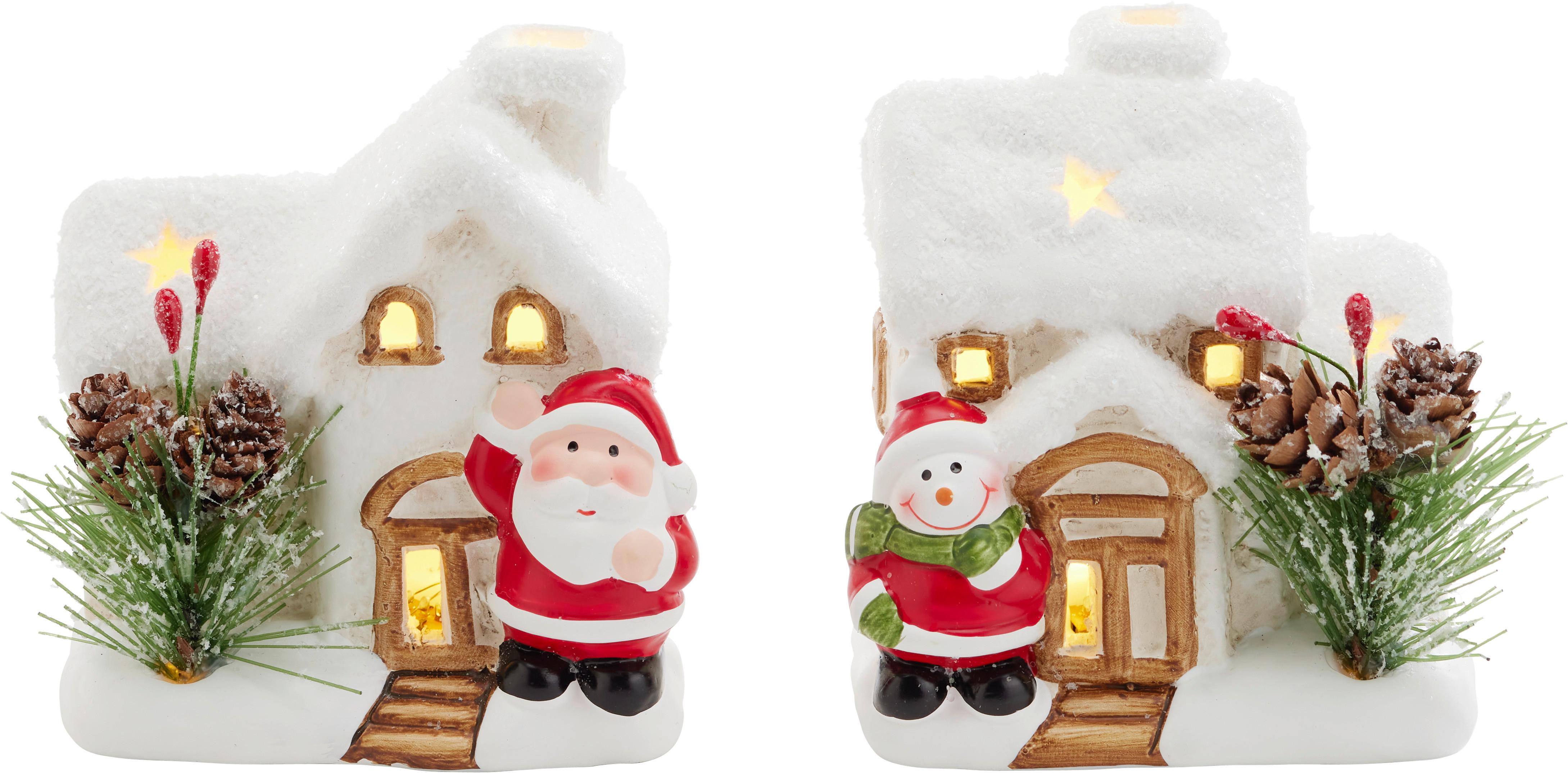 LED-díszlámpa Benjamin - többszínű, Konventionell, kerámia (9/6.5/9.5cm)