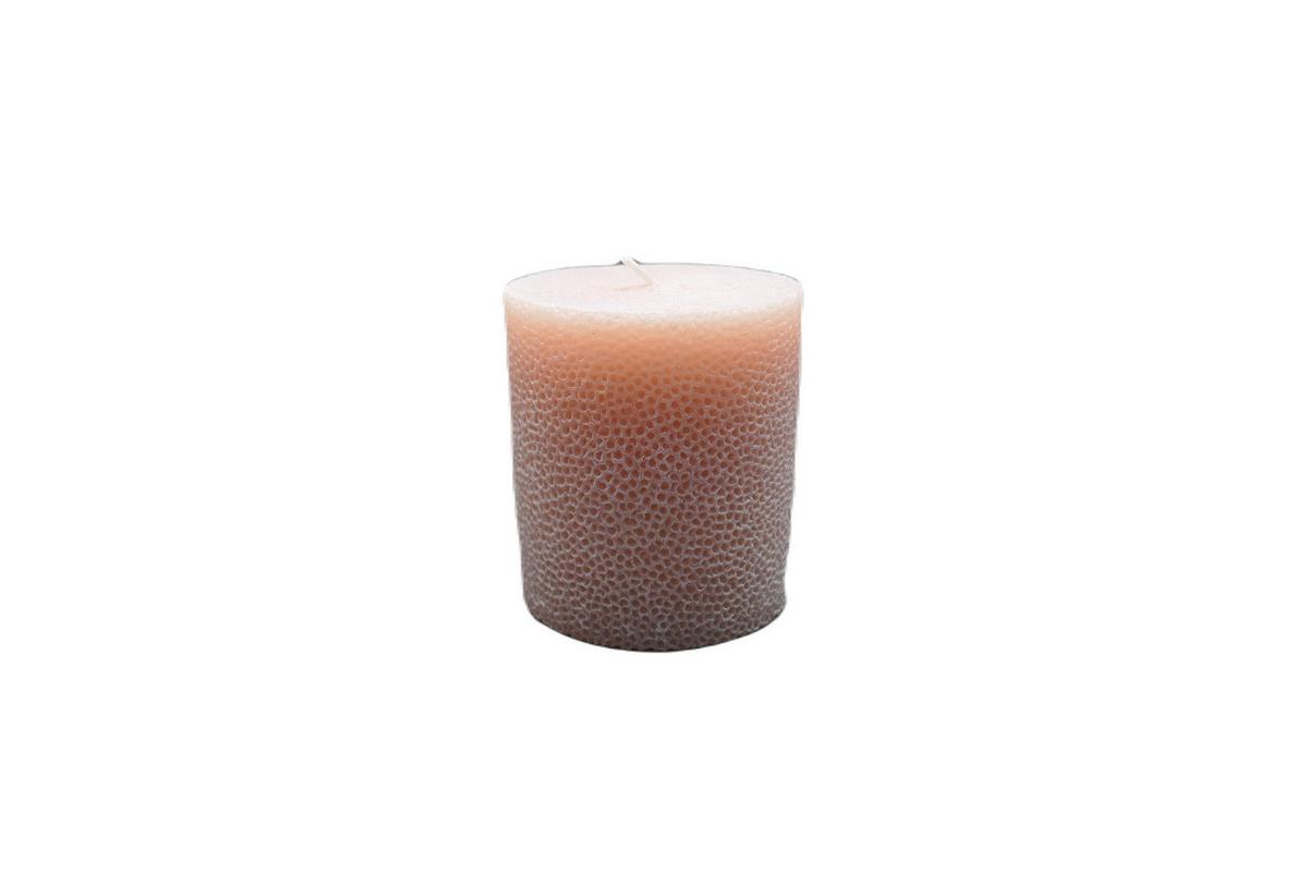 Tömbgyertya Dots - világoskék/fekete (8/9cm) - Premium Living