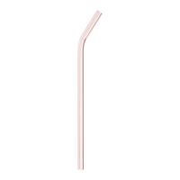 Trinkhalm Jessy aus Glas in Pink/Klar - Pink/Transparent, Glas (20cm) - Premium Living