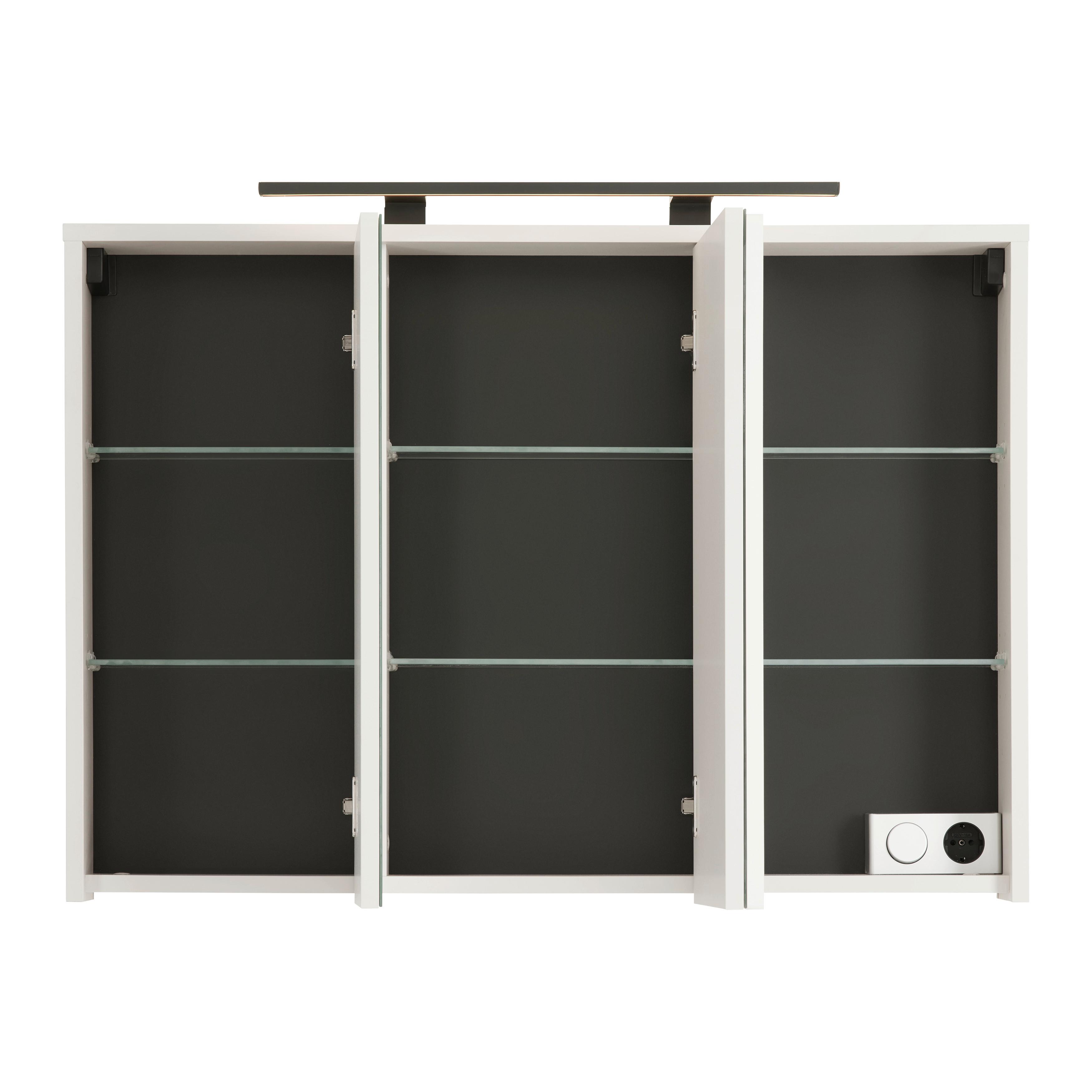 SPEGELSKÅP SOPHIA -EXKLUSIV- - kashmir, Modern, trämaterial/glas (100/74/17cm) - Mömax