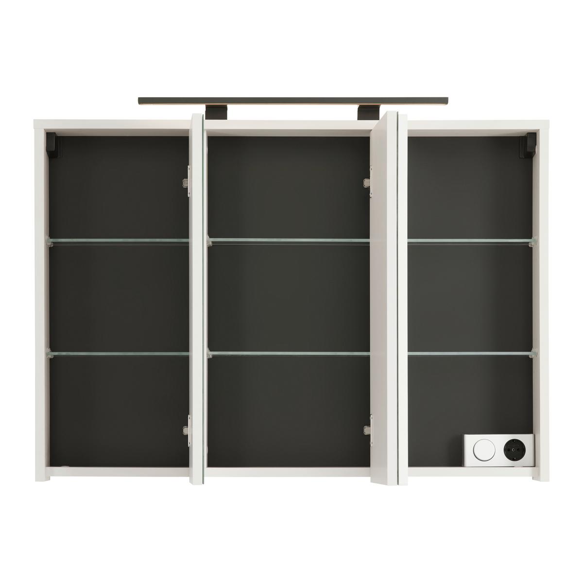 Spiegelschrank Sophia Kaschmir - Kaschmir, MODERN, Glas/Holzwerkstoff (100/74/17cm) - Mömax