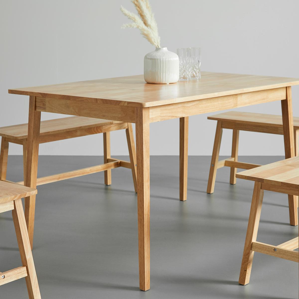Sitzgruppe Holz Marijana Eichefarben - Eichefarben, MODERN, Holz (120-90-60/80-30-30/73-45-45cm) - Bessagi Home