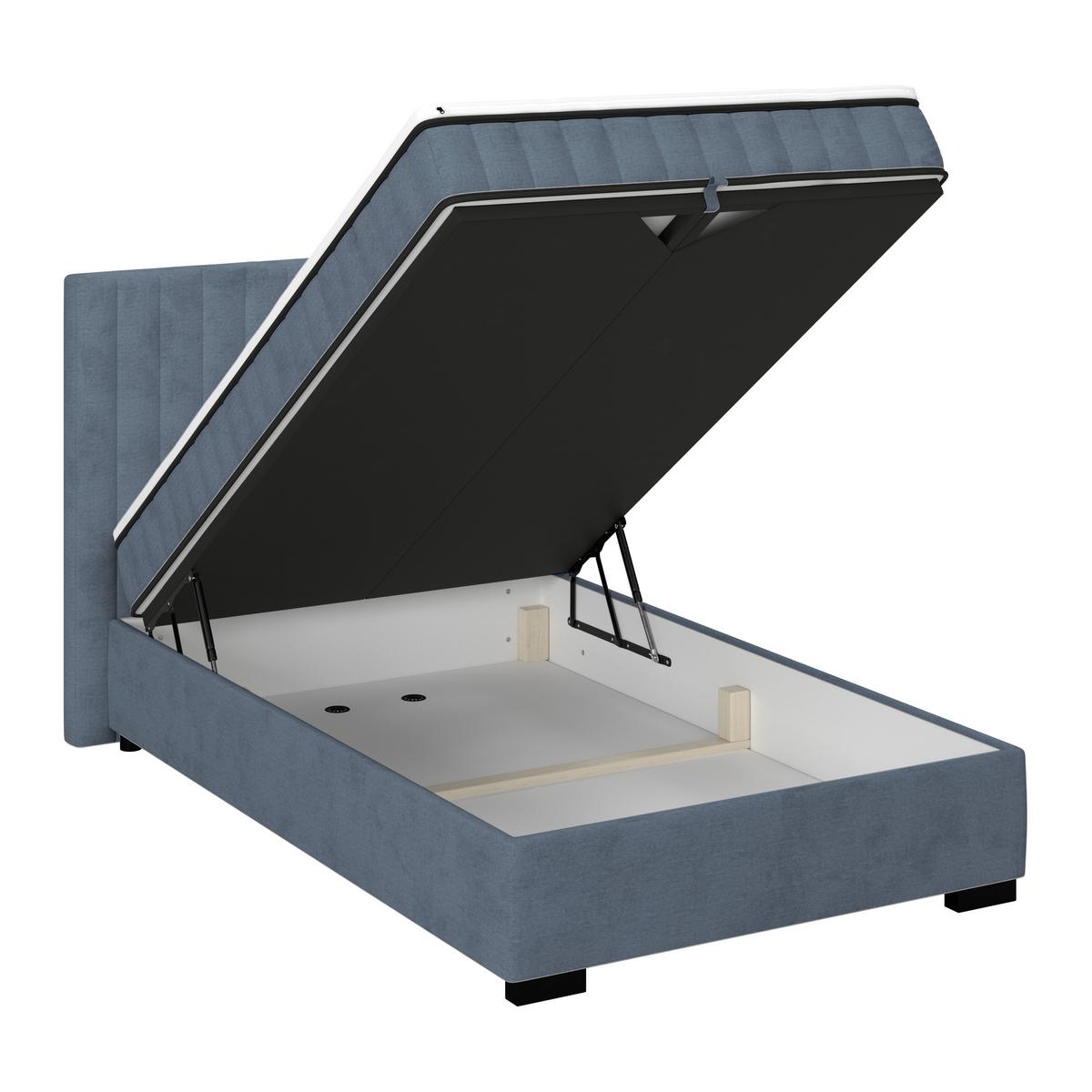 PAT BOX MAYA - gri-albăstrui, Modern, plastic/lemn (140/200cm)