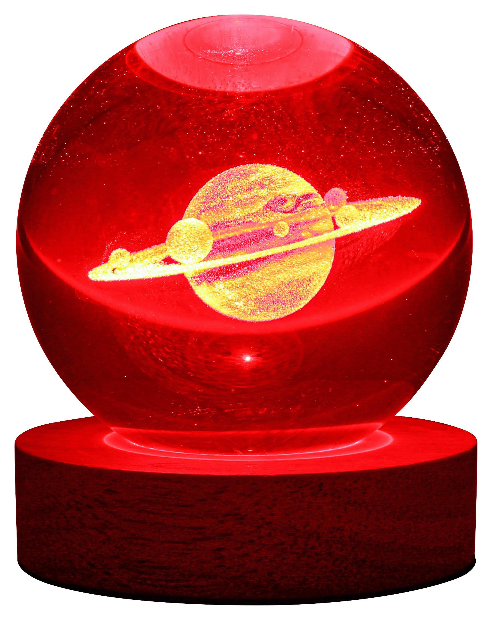 LAMPE DÉCORATIVE LED MONI - Transparent/couleur naturelle, ROMANTIK / LANDHAUS, matériau en bois/matière synthétique (8/9,5cm) - Mömax