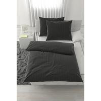 Lenjerie de pat Dobby Streif cca. 200x220/2x50x70 cm - negru, textil (200/220/0,1cm) - Mömax