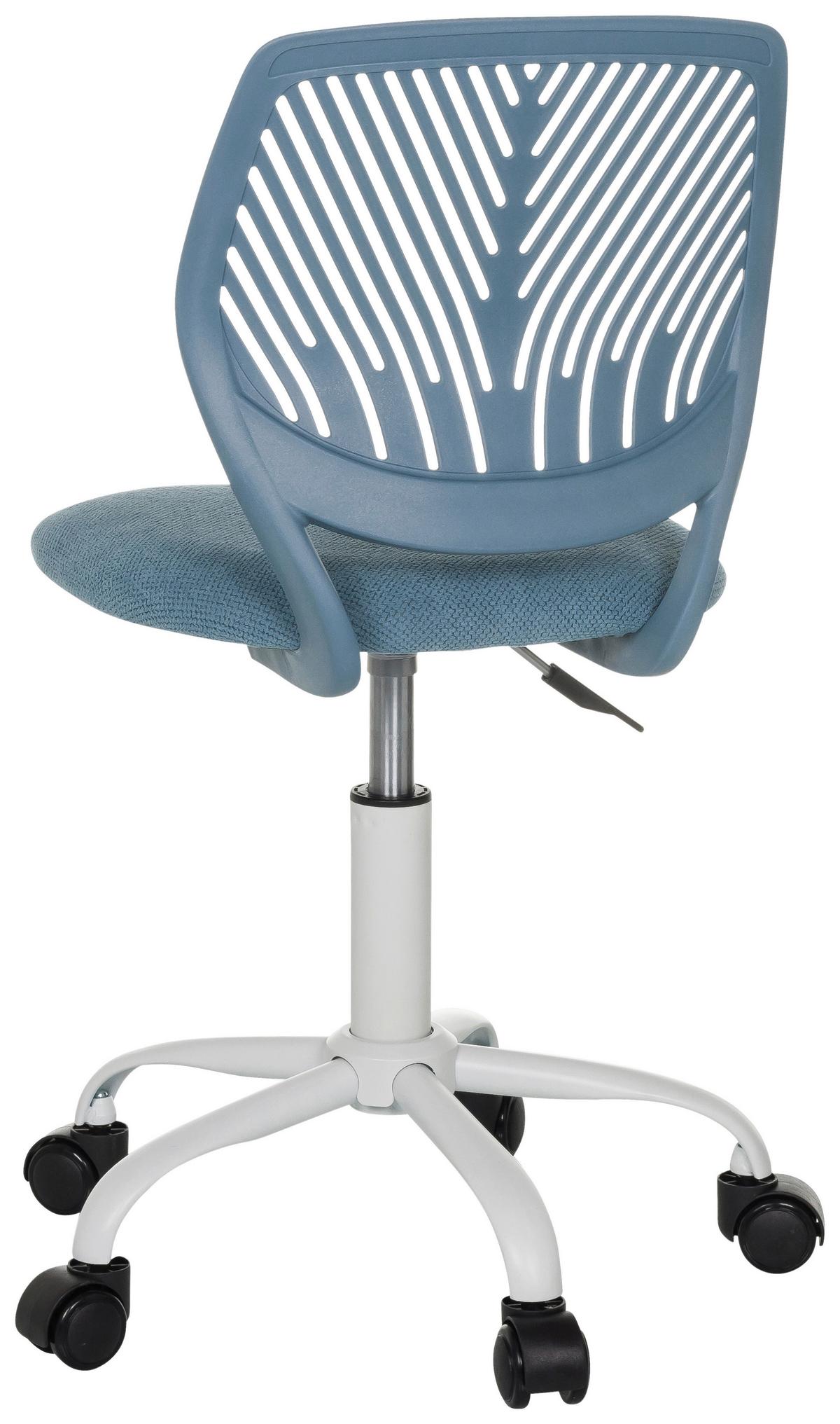 Otroški Vrtljivi Stol Kid Qw, Modra - modra/bela, Moderno, kovina/umetna masa (51/75 - 85/51cm) - MID.YOU