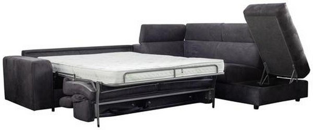 Sarokkanapé Florida - kékesszürke, Modern, textil (302/236cm) - Mömax