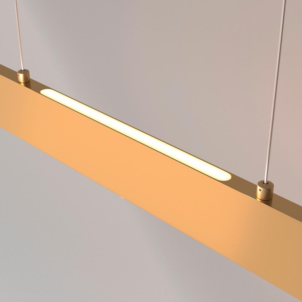 Hängeleuchte Step Goldfarben max. 30 Watt - Goldfarben, Basics, Metall (118,5/4/8cm) - MAYTONI