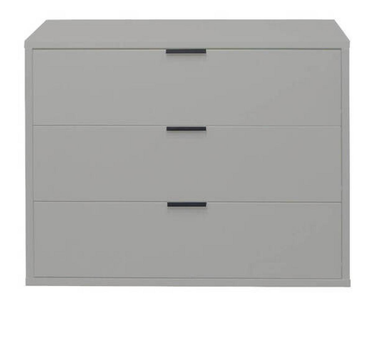 Komoda Bounty - siva/antracit, Moderno (81/67/45cm) - Premium Living