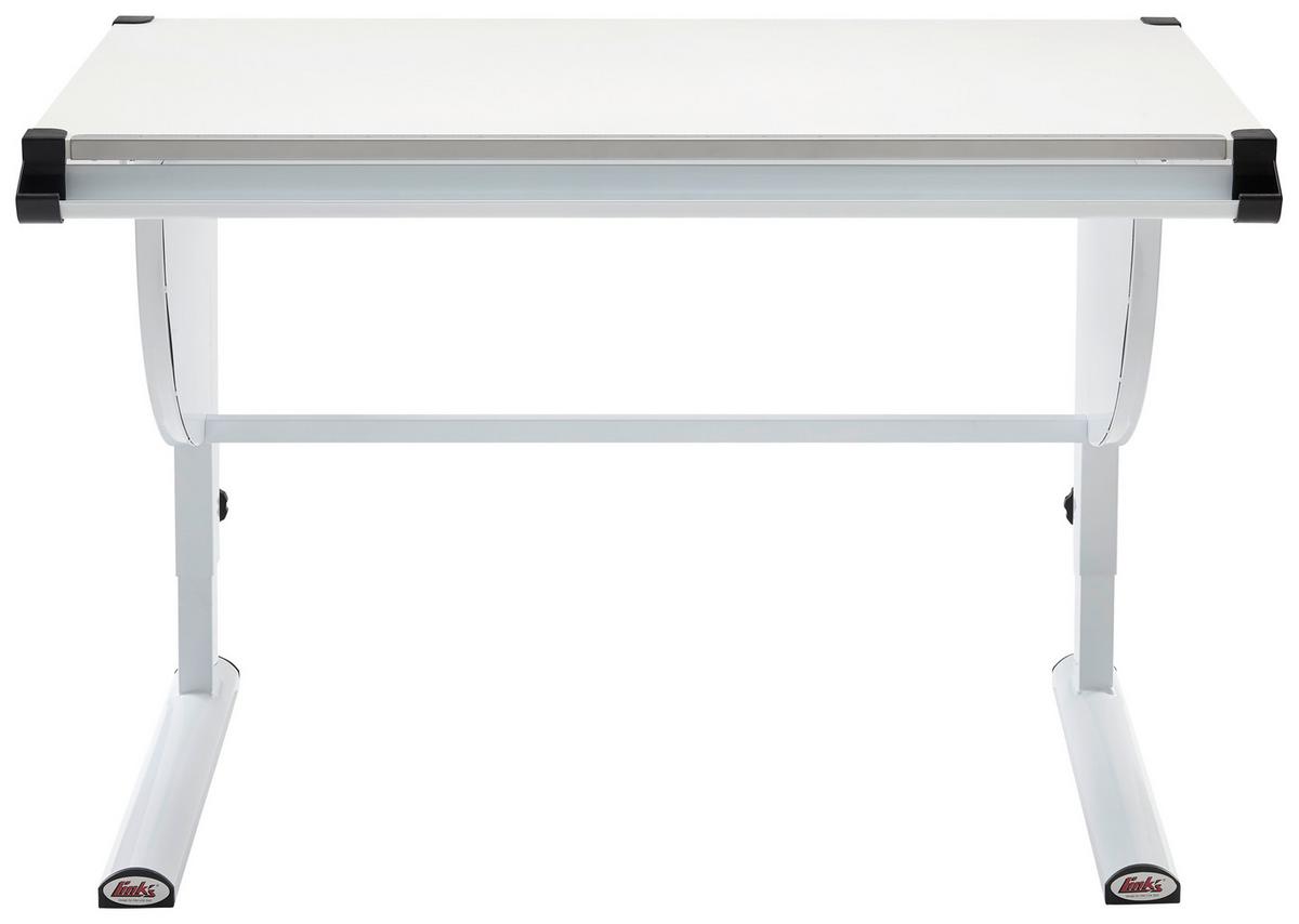 Mladinska Pisalna Miza Milo 3-In-1, Bela - modra/pink, Konvencionalno, kovina/leseni material (110/63-93/60cm) - Mömax