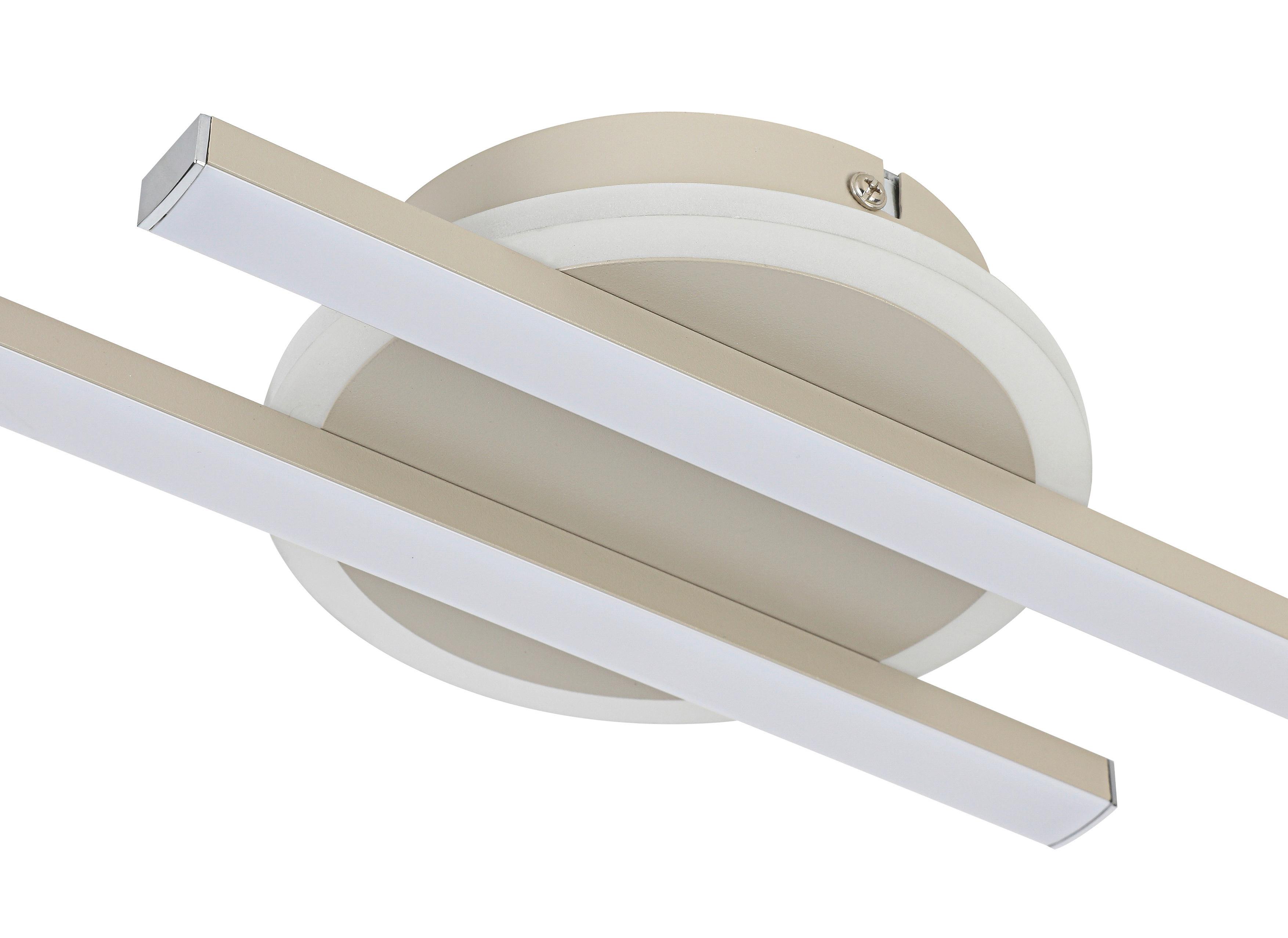 LED-TAKLAMPA OLGA - sandfärgad, Modern, metall/plast (58/15/5cm) - Mömax