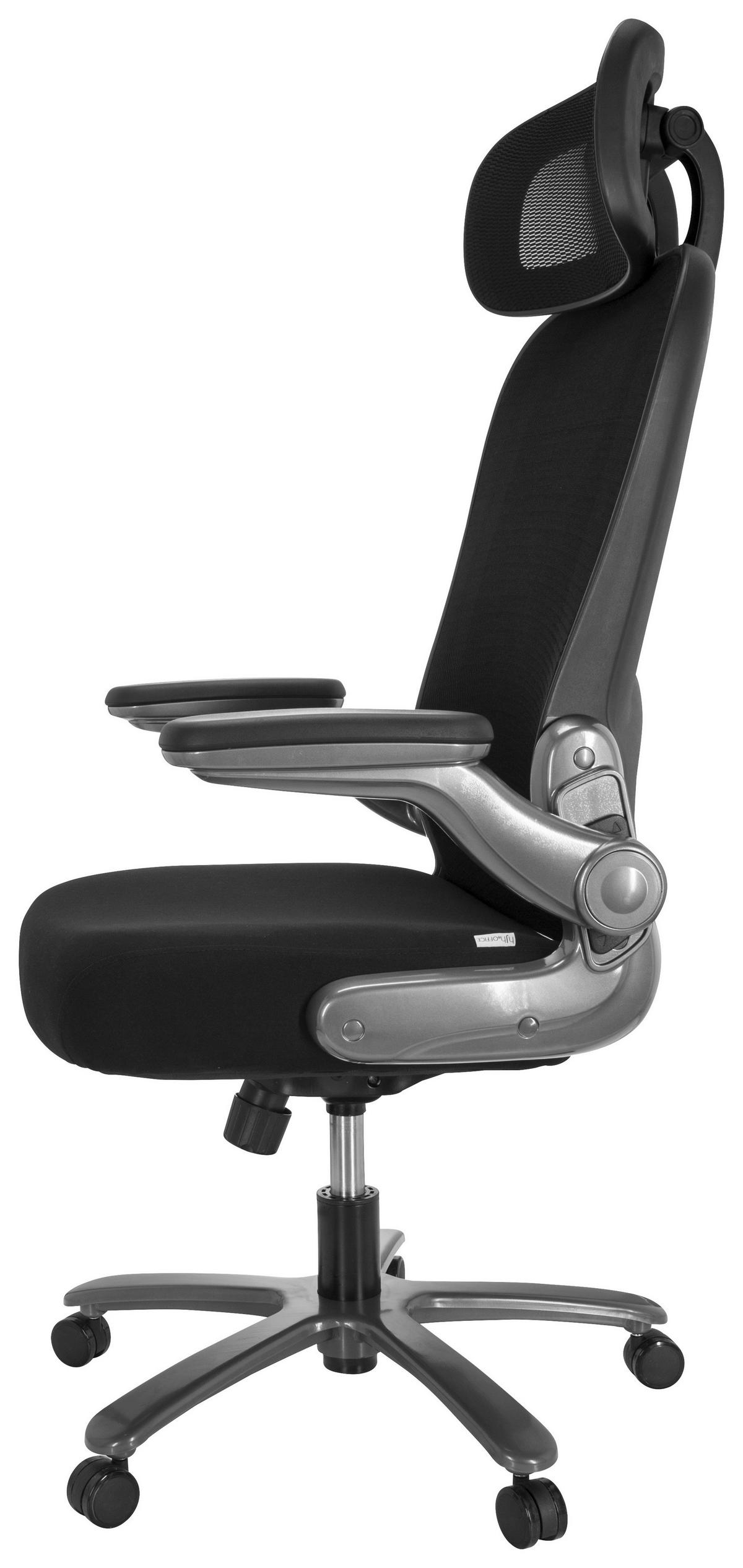 Pisarniški Stol Instructor T I Pro, Črna - srebrne barve/črna, Moderno, kovina/umetna masa (75/142/63cm) - MID.YOU