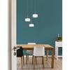 HANGLAMP LUNOUIA - Wit, Basics, Kunststof/Glas (40/150cm)