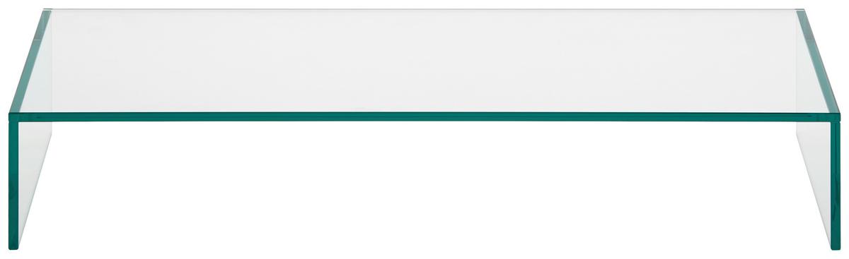 TV-Aufsatz aus Glas - Klar, Glas (80/14/35cm) - Mömax