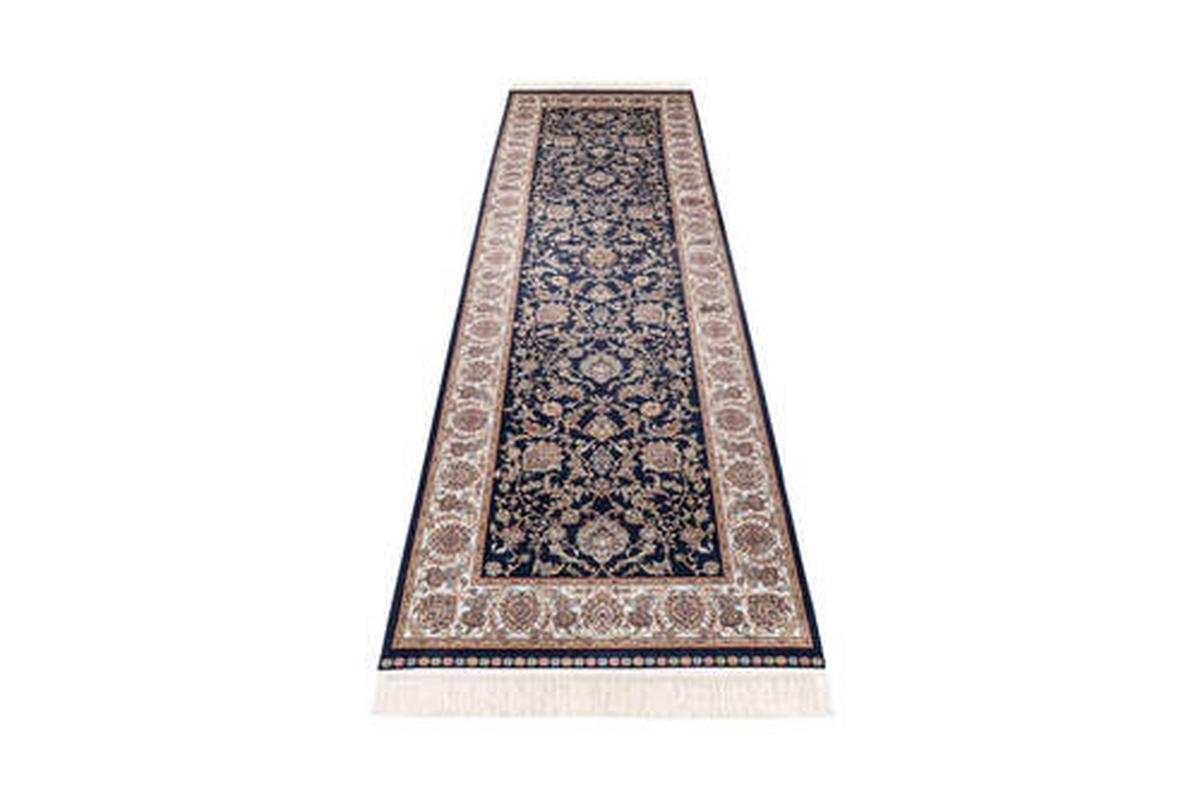 Läufer my Babylon of Obsession Blau/Creme/Braun ca. 80x250cm - Blau/Hellbraun, Design, Textil (80/250cm) - Obsession