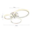 Plafonieră Led Johanna - argintiu, metal (49/40/8,5cm) Plafonieră Led Johanna - argintiu, metal (49/40/8,5cm)