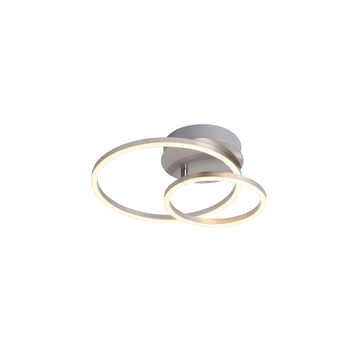 LAMPA SUFITOWA LED 14021-55 IVANKA - kolor niklowy, Design, tworzywo sztuczne/metal (32,5/30/7cm)