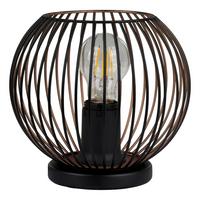 LAMPA STOŁOWA 901872_ALMANZORA - kolor brązu/czarny, Trend, metal (20/18,5cm) - Eglo