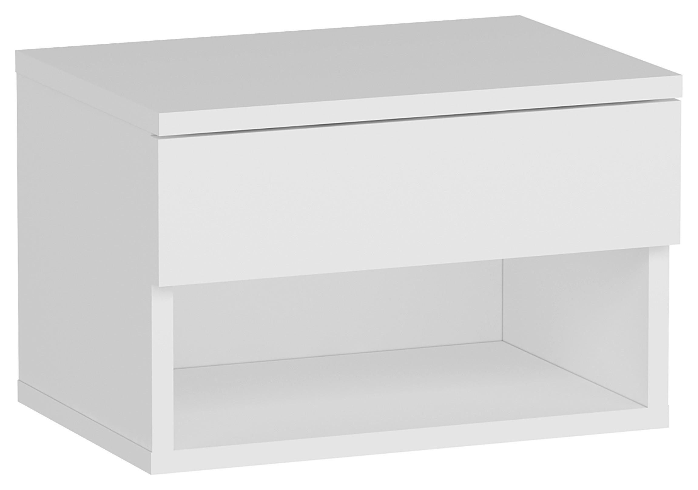 NACHTTISCH HESTIA - Weiss, Design, Holzwerkstoff (44,6/29/31,6cm) - MID.YOU